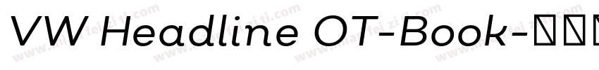 VW Headline OT-Book字体转换